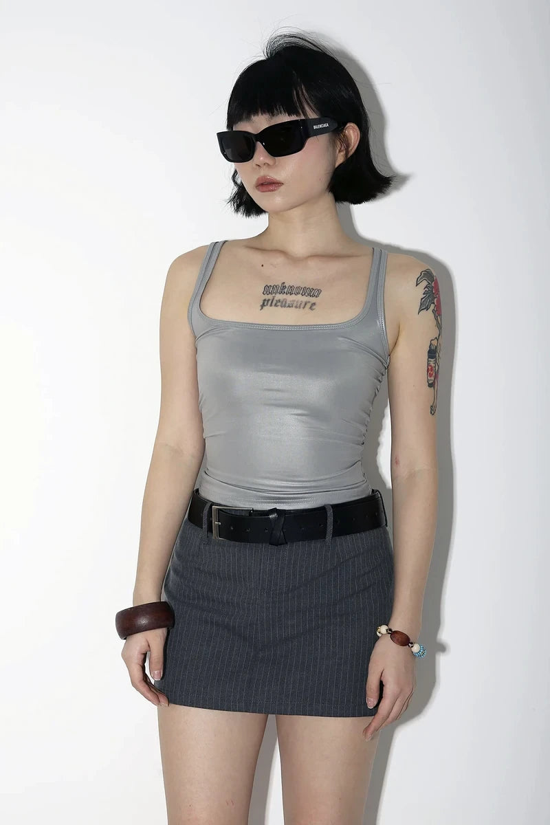 Women's Metallic Racer Tank