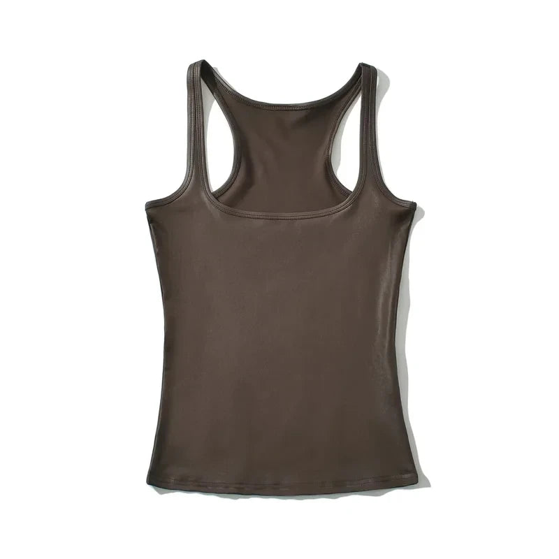 Women's Metallic Racer Tank