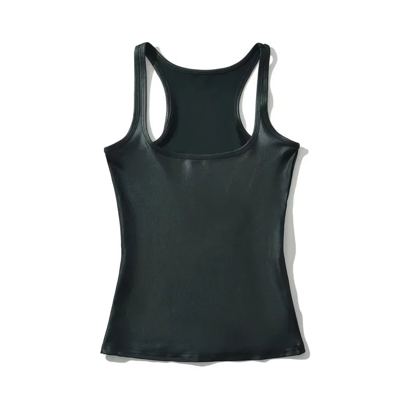 Women's Metallic Racer Tank