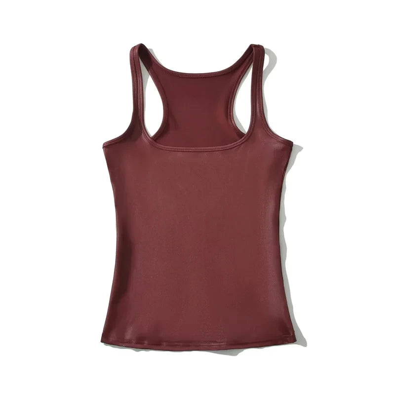 Women's Metallic Racer Tank