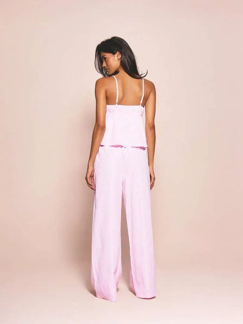 Gingham Print Pajama Set