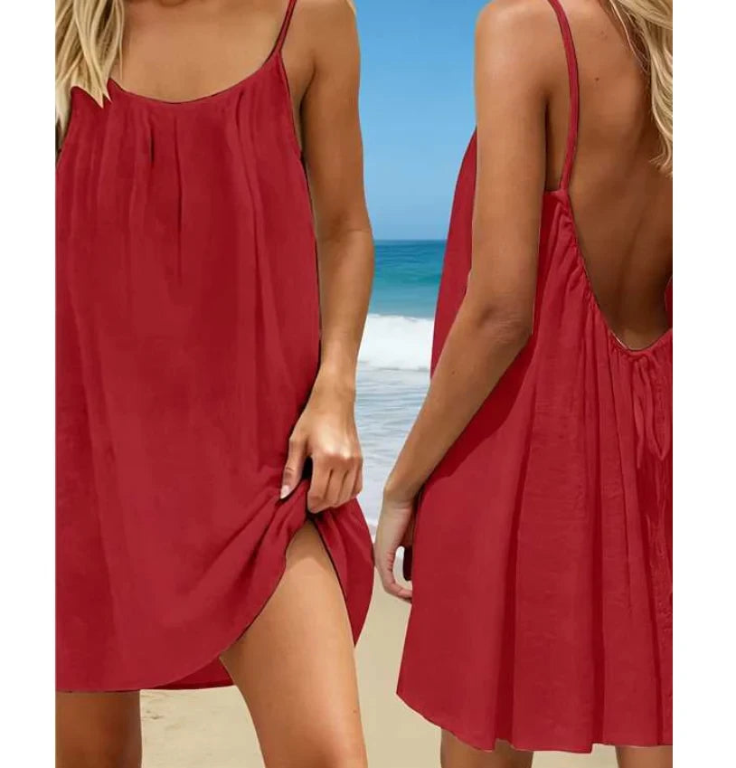 Sleeveless Backless Sundress